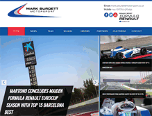 Tablet Screenshot of burdettmotorsport.co.uk